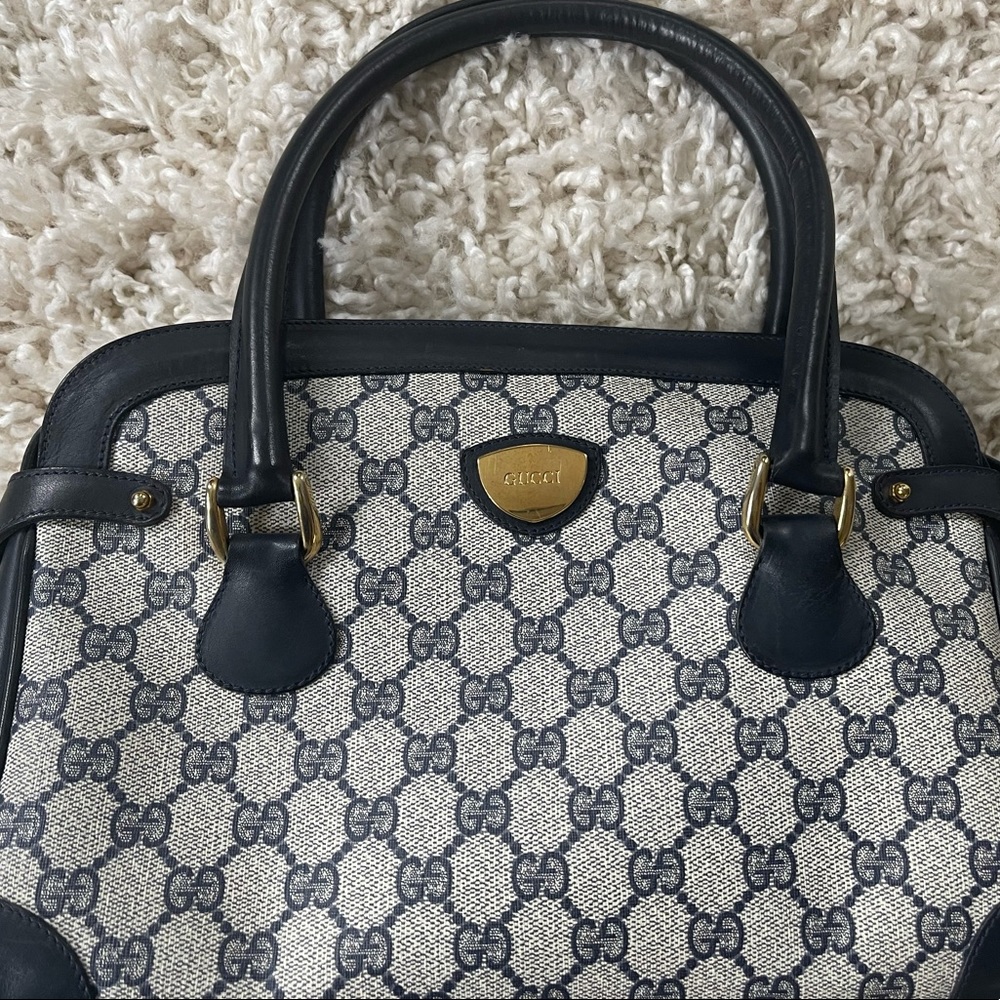 Authentic, Vintage Gucci Monogram Satchel Purse